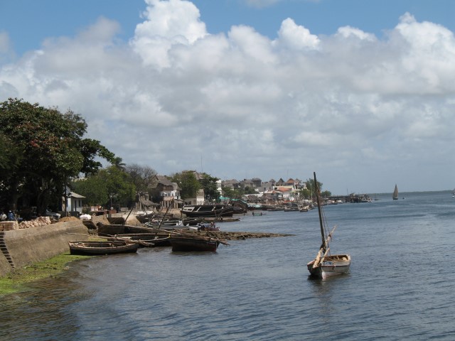 Pequeño puerto pesquero en Lamu Kenya