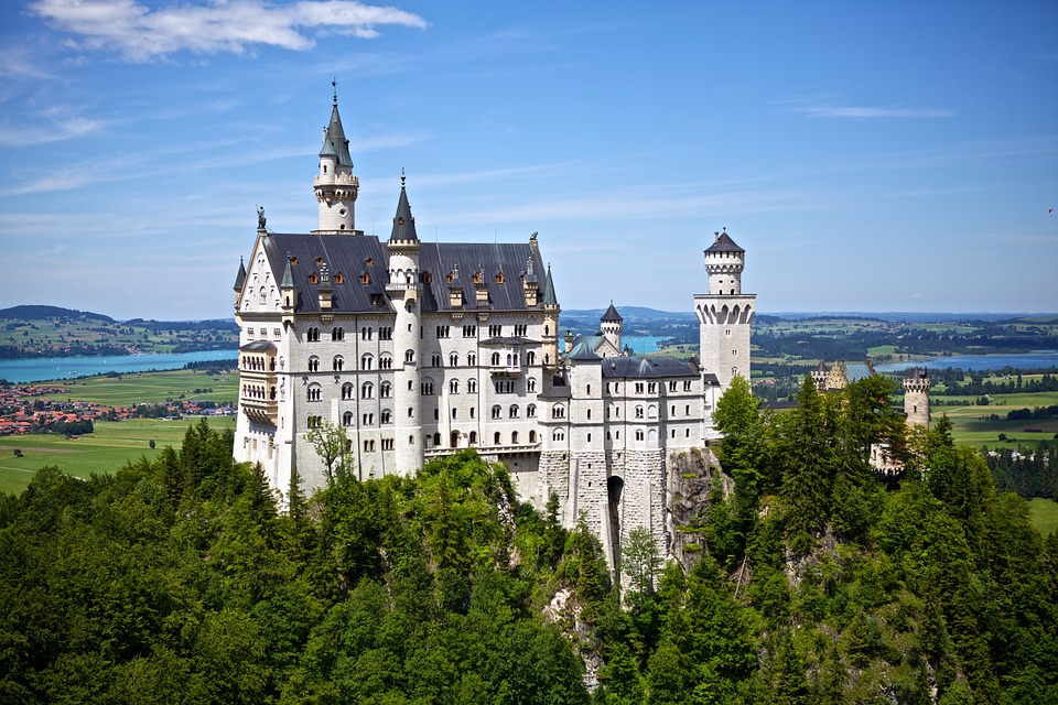 Neuschwanstein Vista panorámica Alemania