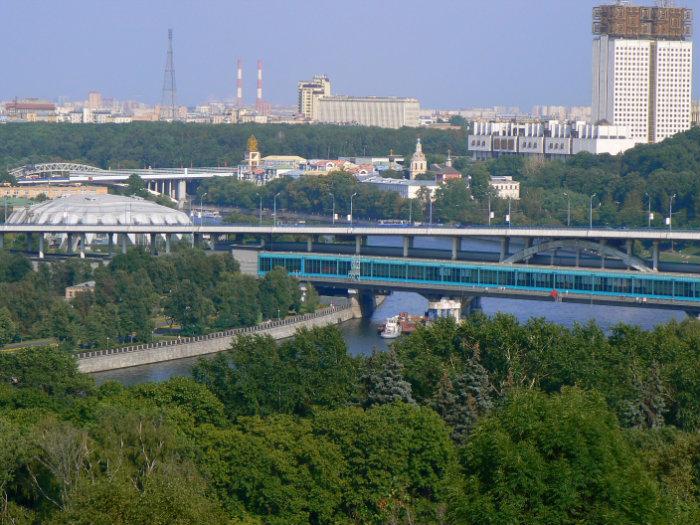 Vistas Moscú Vorobiovi Gori