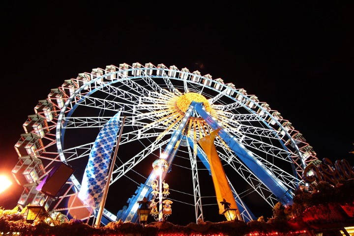 Oktoberfest München Noria feria atracciones