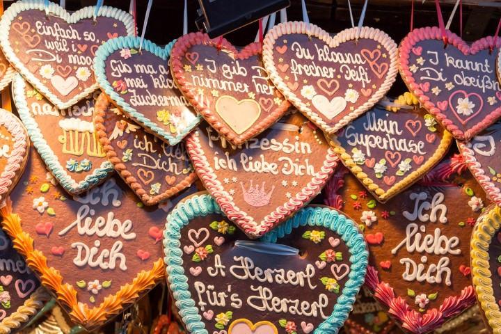 Oktoberfest München Corazones típicos dulces regalo amor