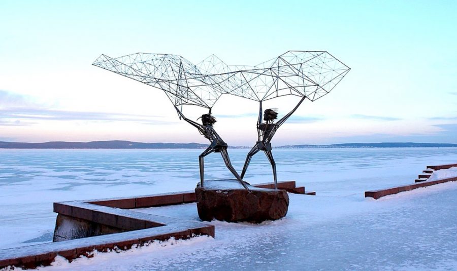 Lago Onega en Rusia